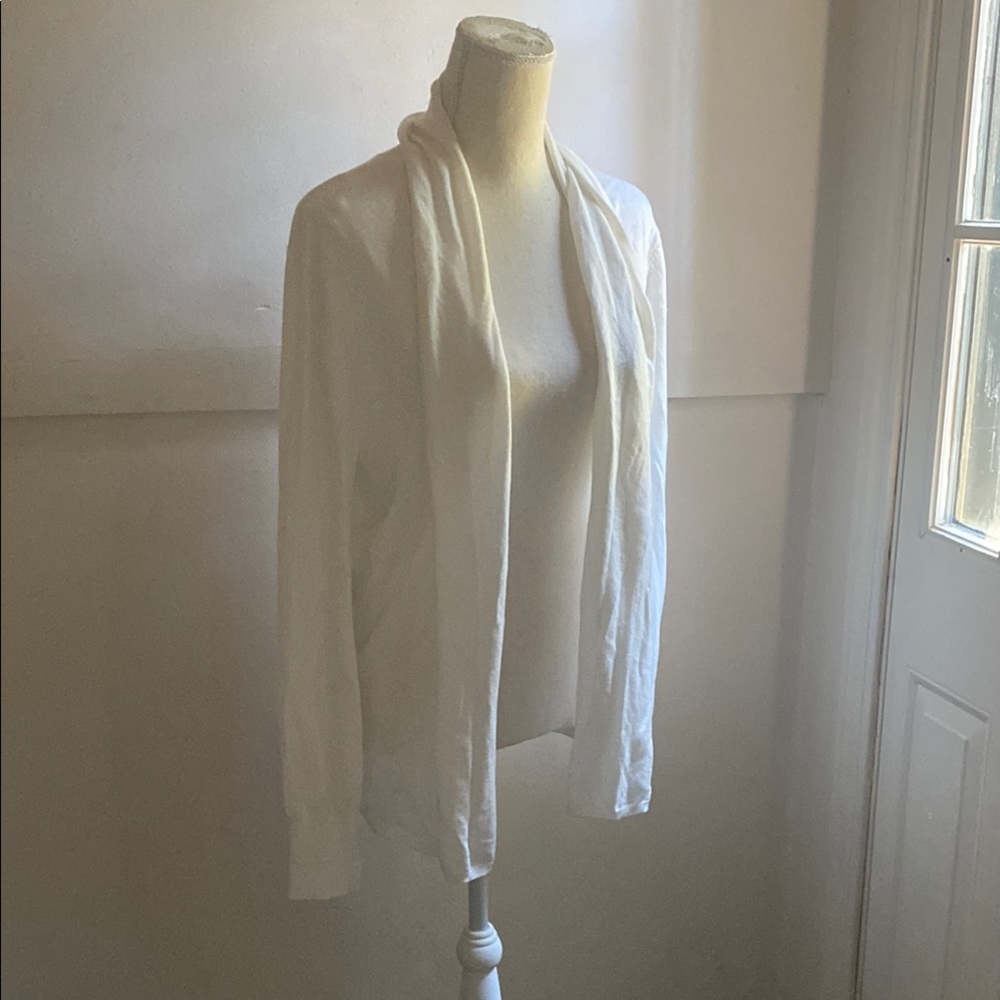 Elegant White Open Cardigan